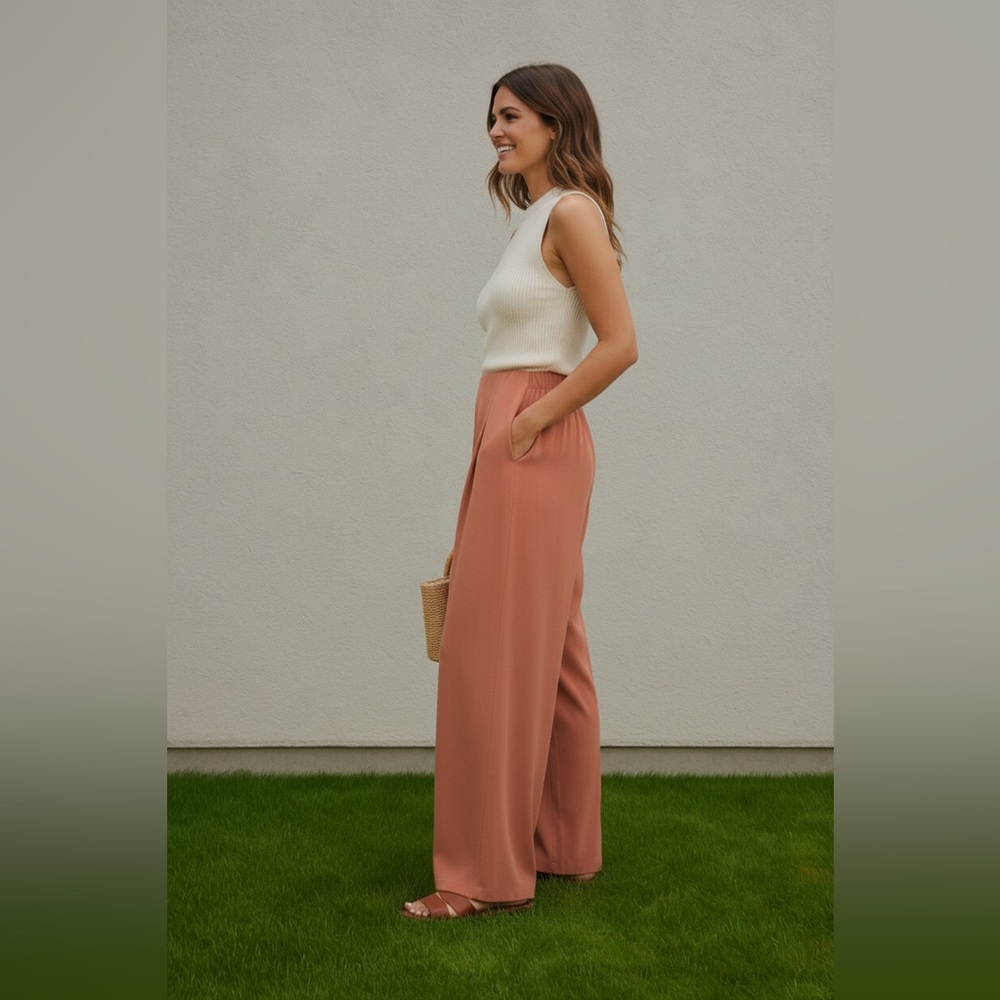 VISTA PLEAT WIDE LEG PANTS
Canyon Clay
